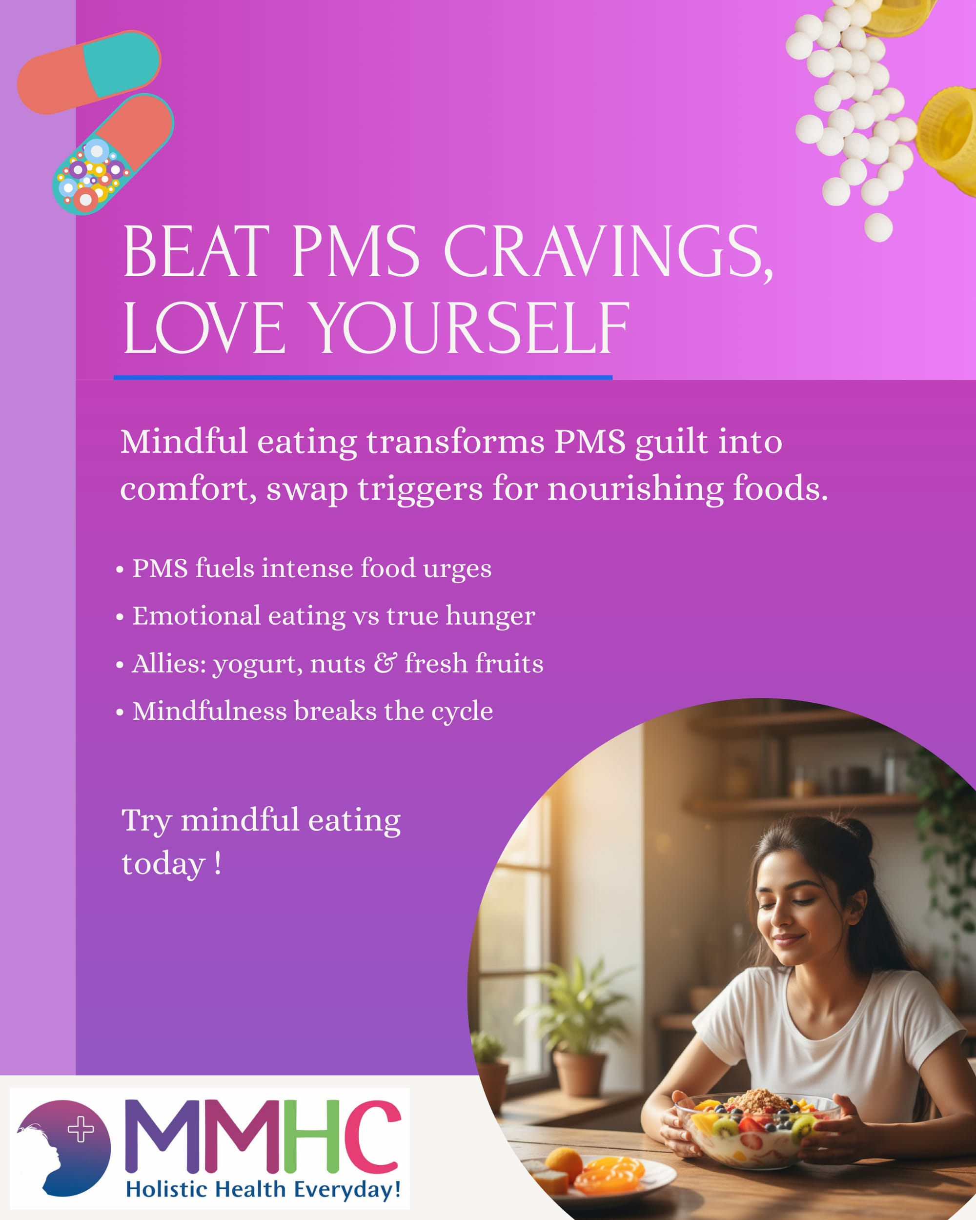 “Calcium & vitamin D supplements may ease PMS symptoms”