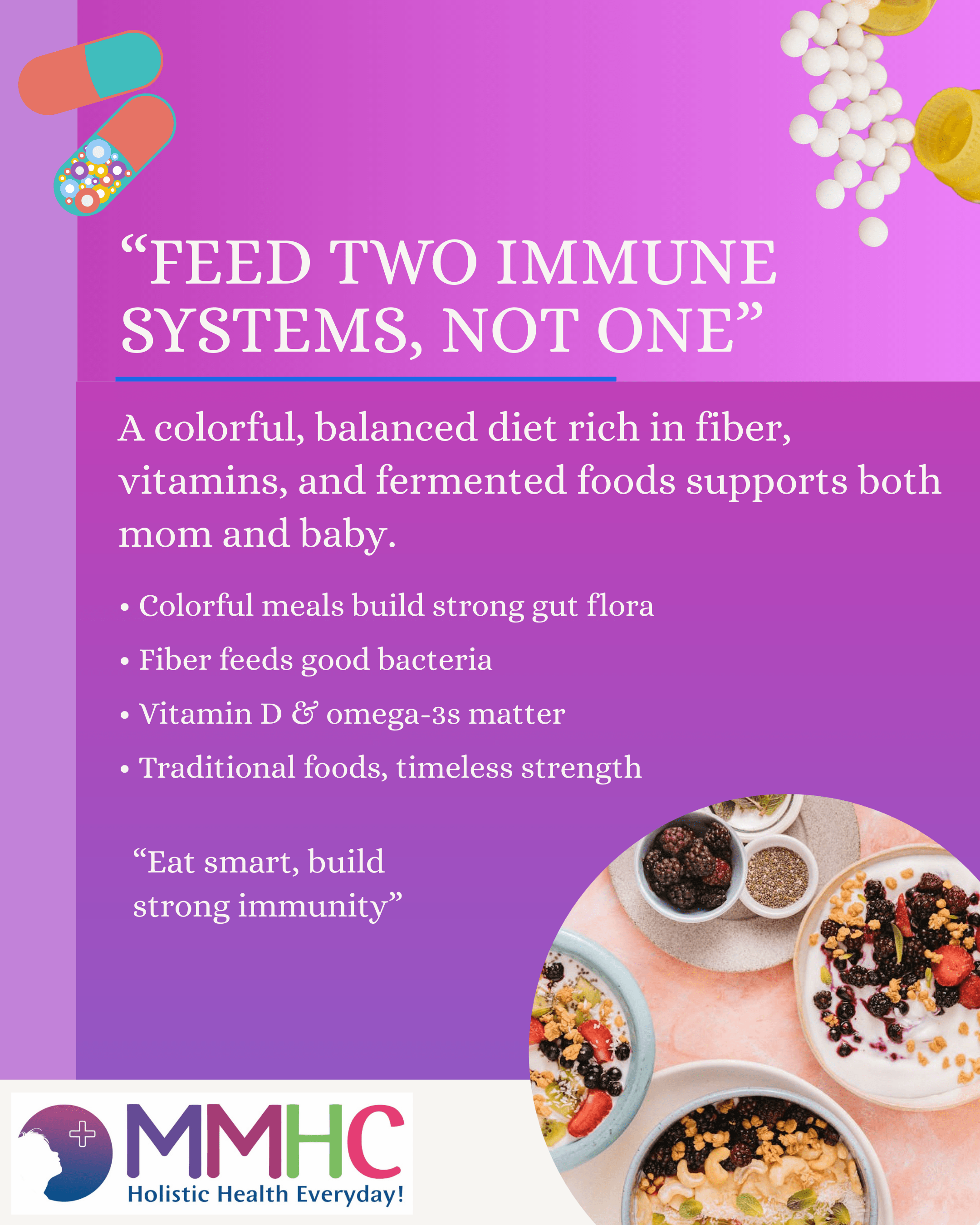 “Pregnant woman cooking colorful meal immune nutrition joy”
