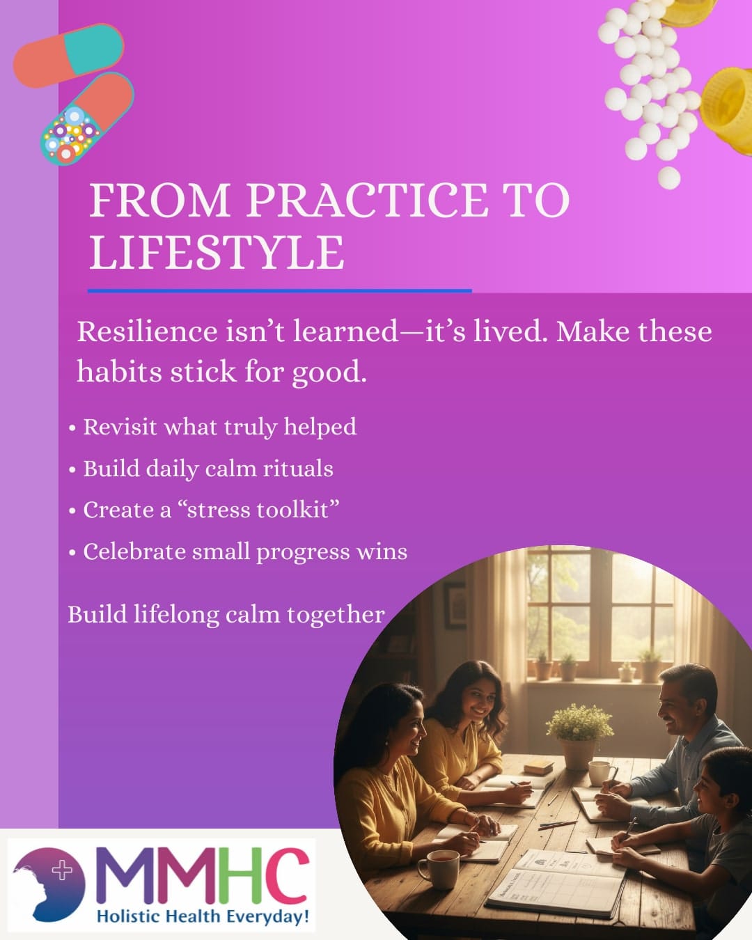 Teen reviews stress-relief skills to build lasting habits.